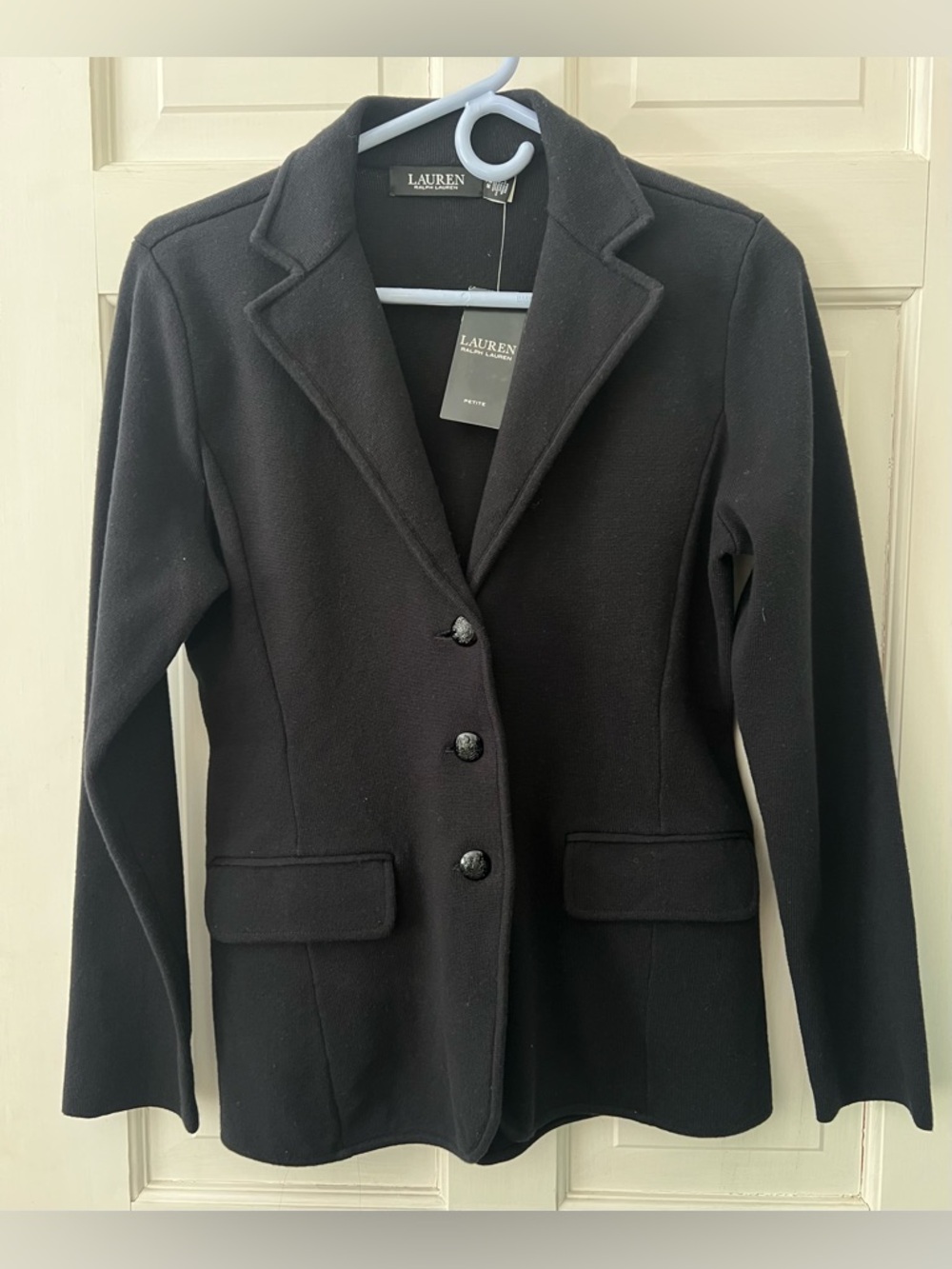 Lauren Ralph Lauren 
Combed Cotton-Blend Blazer - Picture 6 of 8